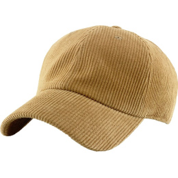 Casquette Baseball Velours Camel - Traclet