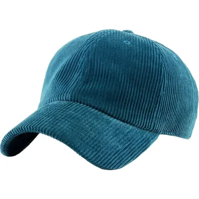 Casquette Baseball Velours Turquoise - Traclet