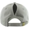 Casquette Baseball Femme Ponytail Gris Clair - Traclet  Reference : 22951| Chapellerie Traclet