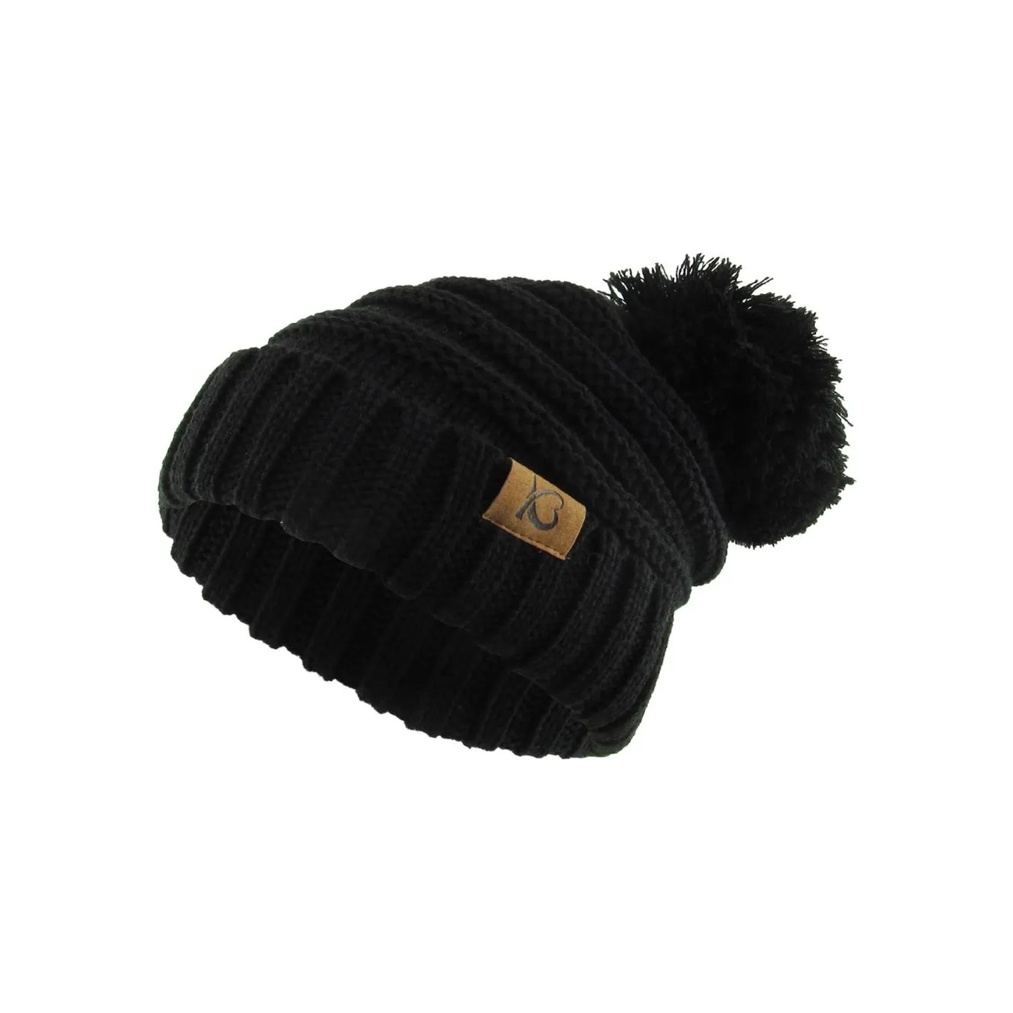 Danica Black Pom Pom Beanie - Traclet Reference: 22953| Chapellerie Traclet