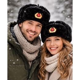 Ushanka - Black USSR Chapka