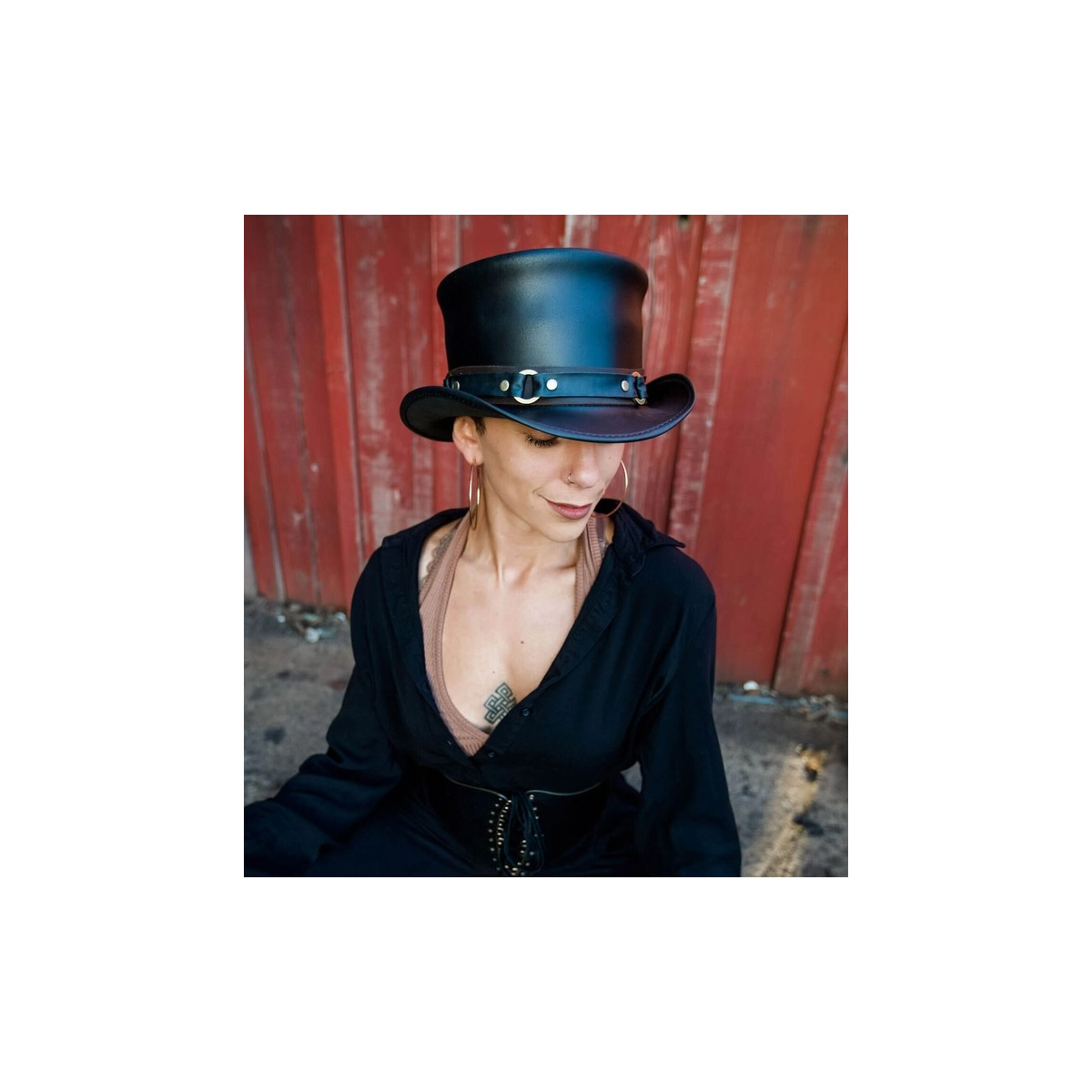 Chapeau De Pèlerin Adulte - Noir Avec Boucle Dorée - Idéal Thanksgiving, Fêtes & Déguisements