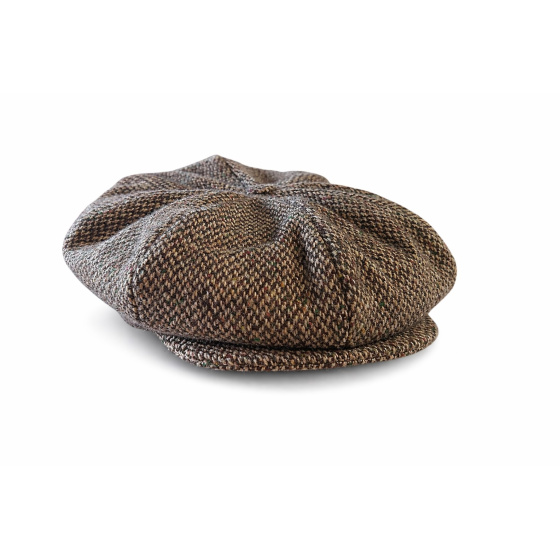 Casquette Irlandaise Birr A Carreaux Marron- Hanna Hats