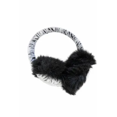 Beige Zebra Earmuffs - Traclet Reference: 2900 | Traclet Hatters