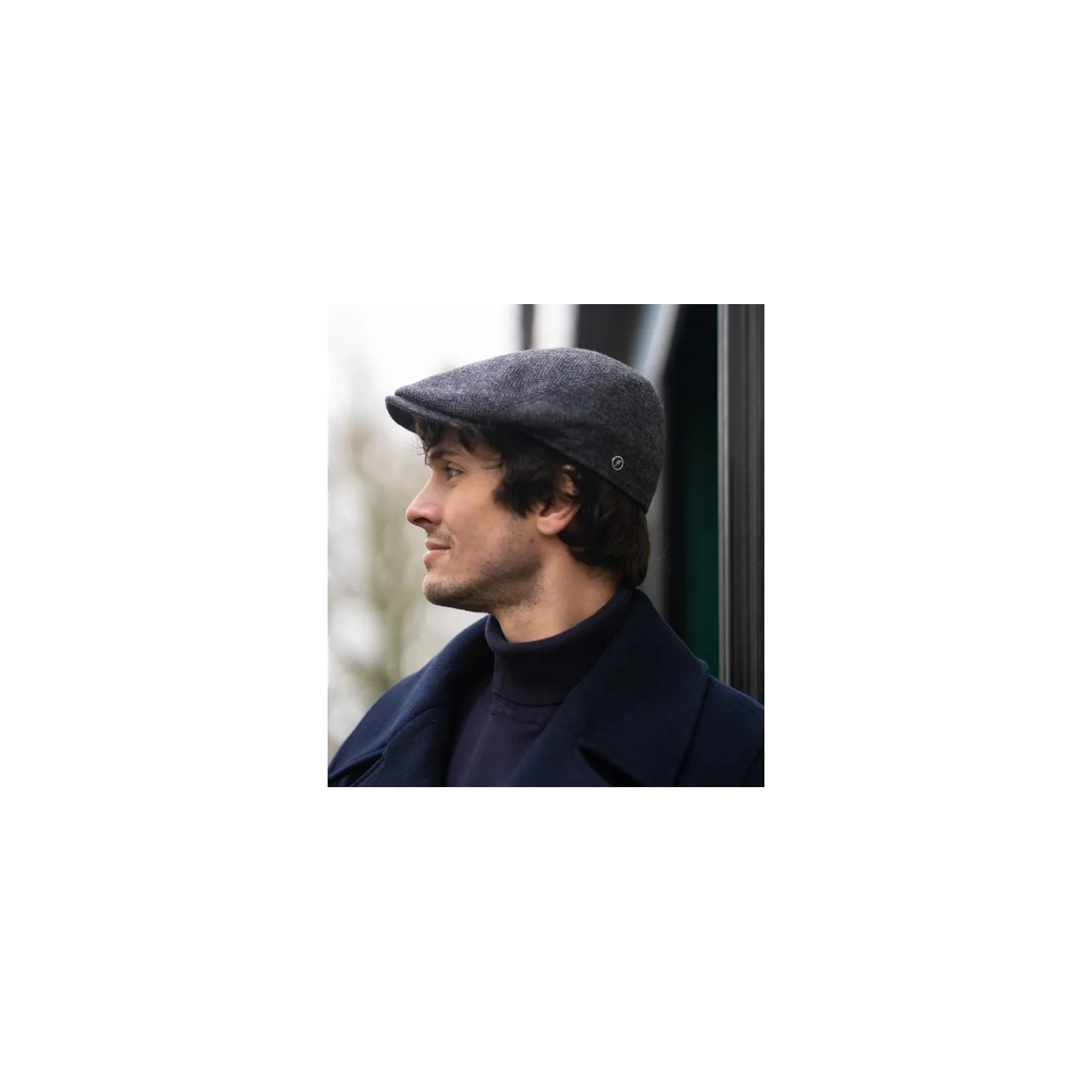 Charleston Flat Cap Virgin Wool Anthracite - Flechet Reference: 22961| Chapellerie Traclet