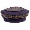 Edline Violet & Aubergine Toque - Traclet Reference: 22963| Chapellerie Traclet