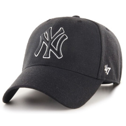 Baseball Strapback Cap MLB NY Yankees Black - 47 Brand