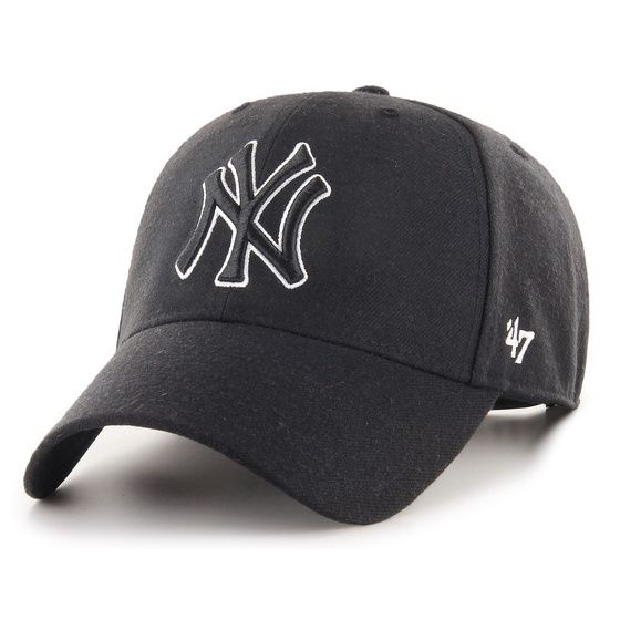 Baseball Strapback Cap MLB NY Yankees Black - 47 Brand