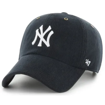 47 CAP MLB NEW YORK YANKEES THIN CORD CLEAN UP BLACK Cap | Chapellerie Traclet