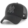 NY Yankees Black Trucker Cap - 47 Brand Reference: 22980| Chapellerie Traclet