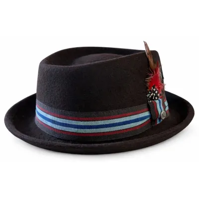 Porkpie Hat Cantelmo Wool Brown - Traclet Reference: 22984| Chapellerie Traclet