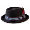 Chapeau Porkpie Cantelmo Laine Marron - Traclet Reference : 22984| Chapellerie Traclet