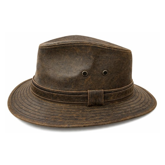 Chapeau Traveller Auckland Vintage Marron - Traclet