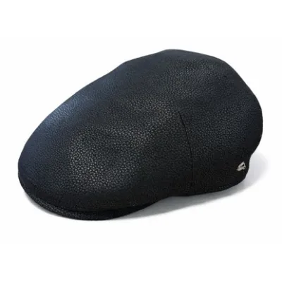 Haywood Domed Cap Leather Effect Black - Göttmann  Reference : 23004| Chapellerie Traclet