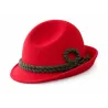 Chapeau Tyrolien Enfant Feutre Laine Rouge - Traclet