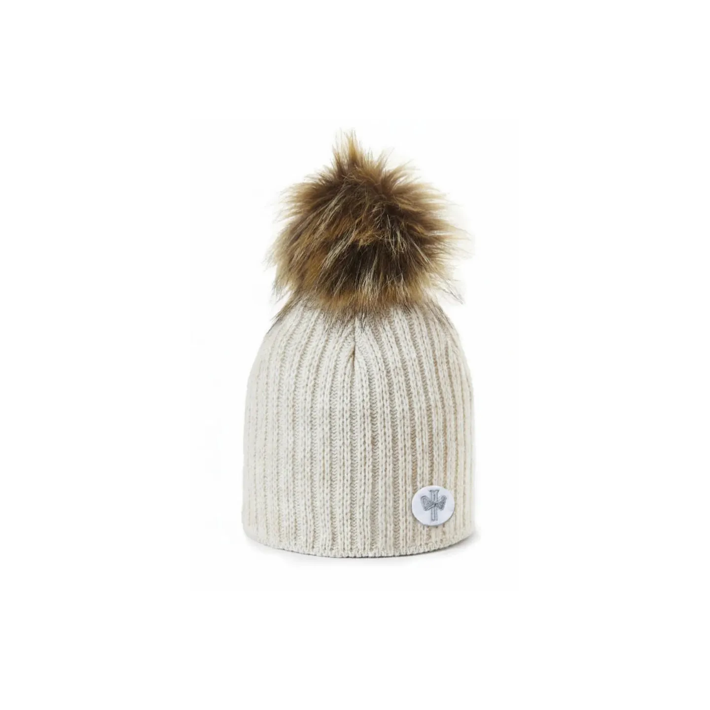 Bonnet à Pompon Merry Ecru - Pipolaki
