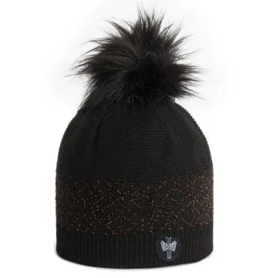 Favara Black Pompom Beanie - Pipolaki Reference: 23026| Chapellerie Traclet