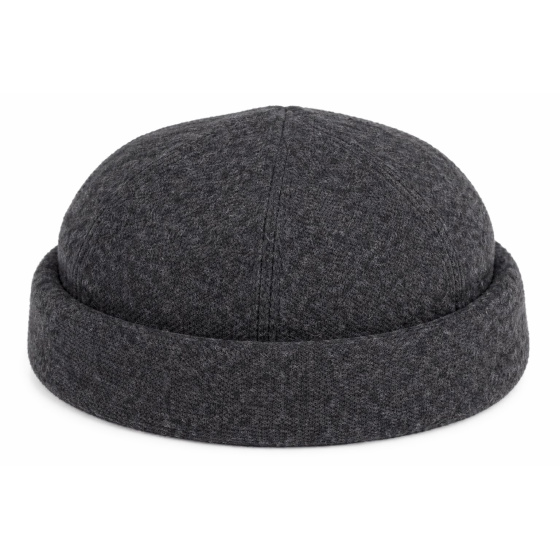 Miki Lakota Wool Beanie Anthracite - Traclet