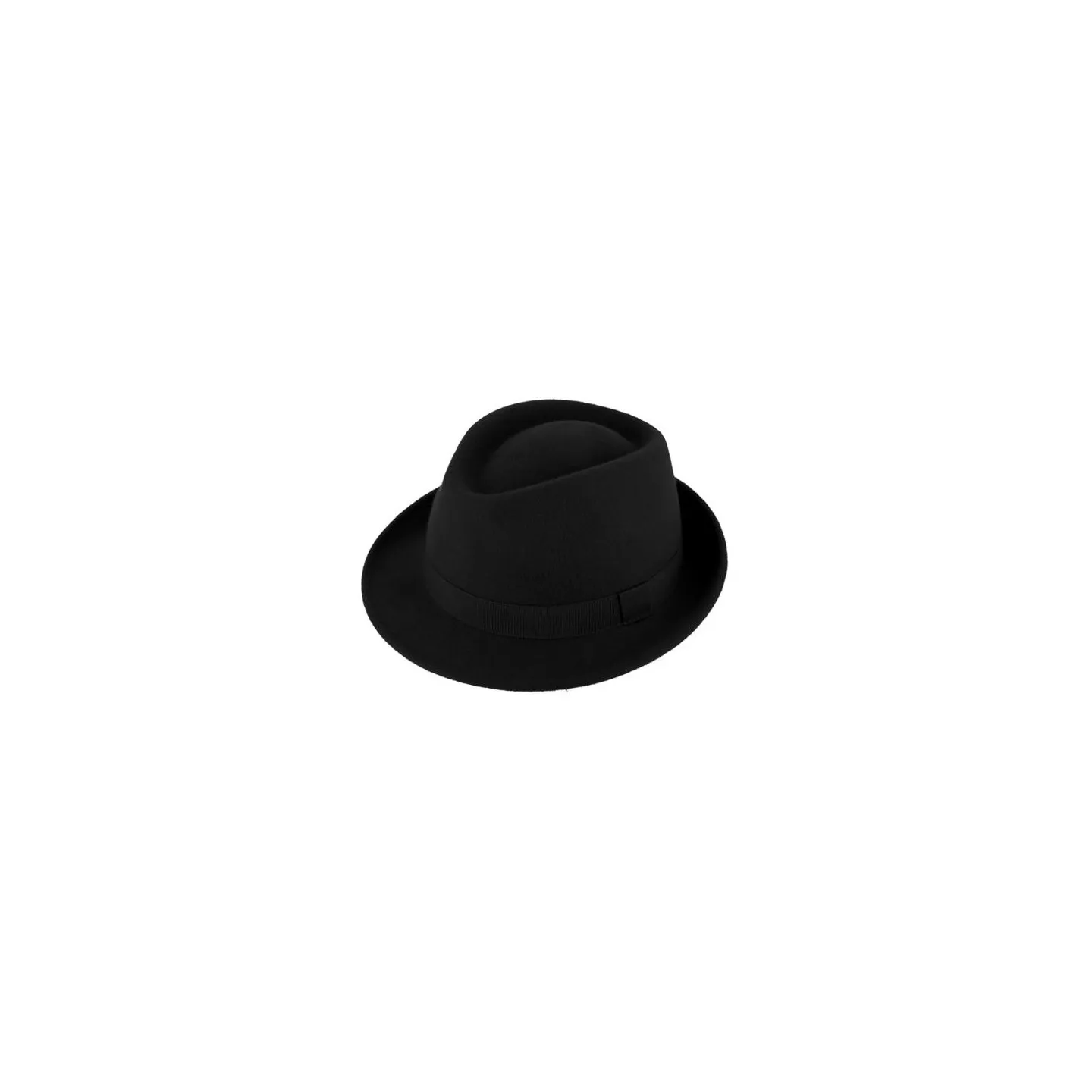 Chapeau Porkpie Bilbao Feutre Noir - Traclet