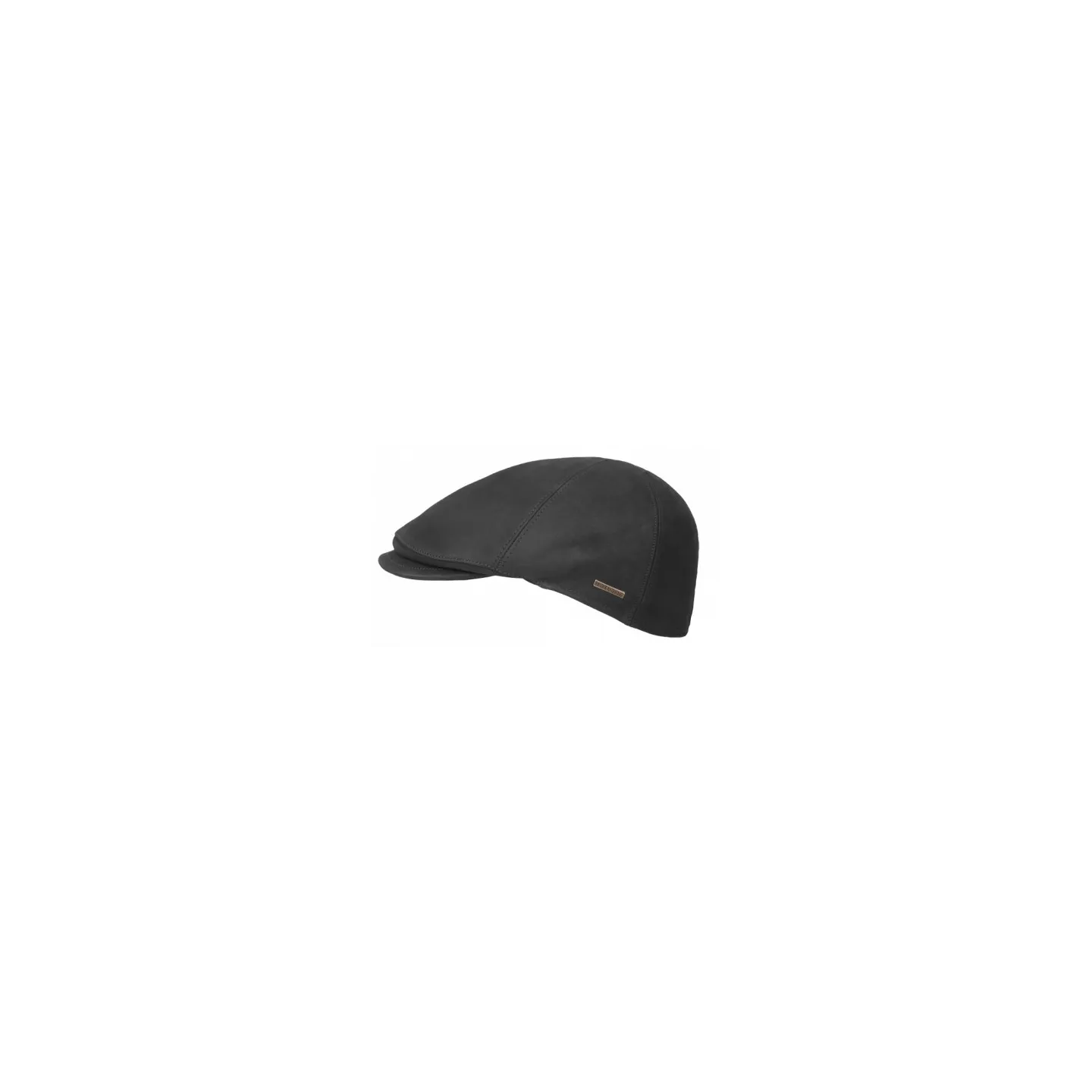 Maiko Black Leather Duckbill Cap - Hatland Reference: 23047| Chapellerie Traclet