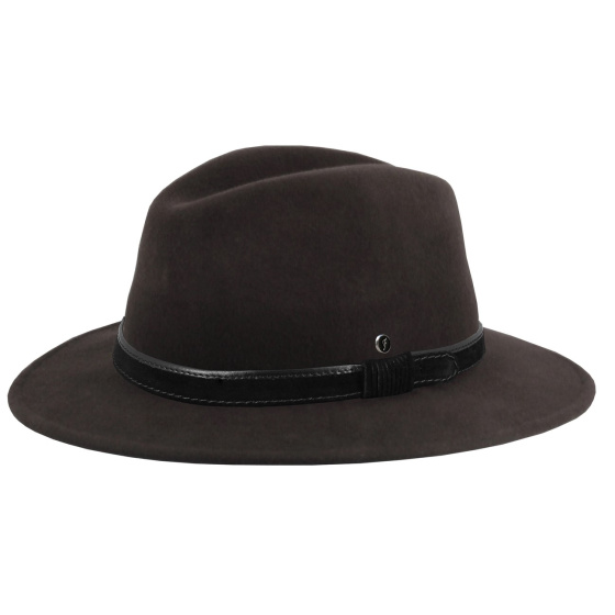 Chapeau Traveller Varèse Crushable Feutre Marron - Flechet