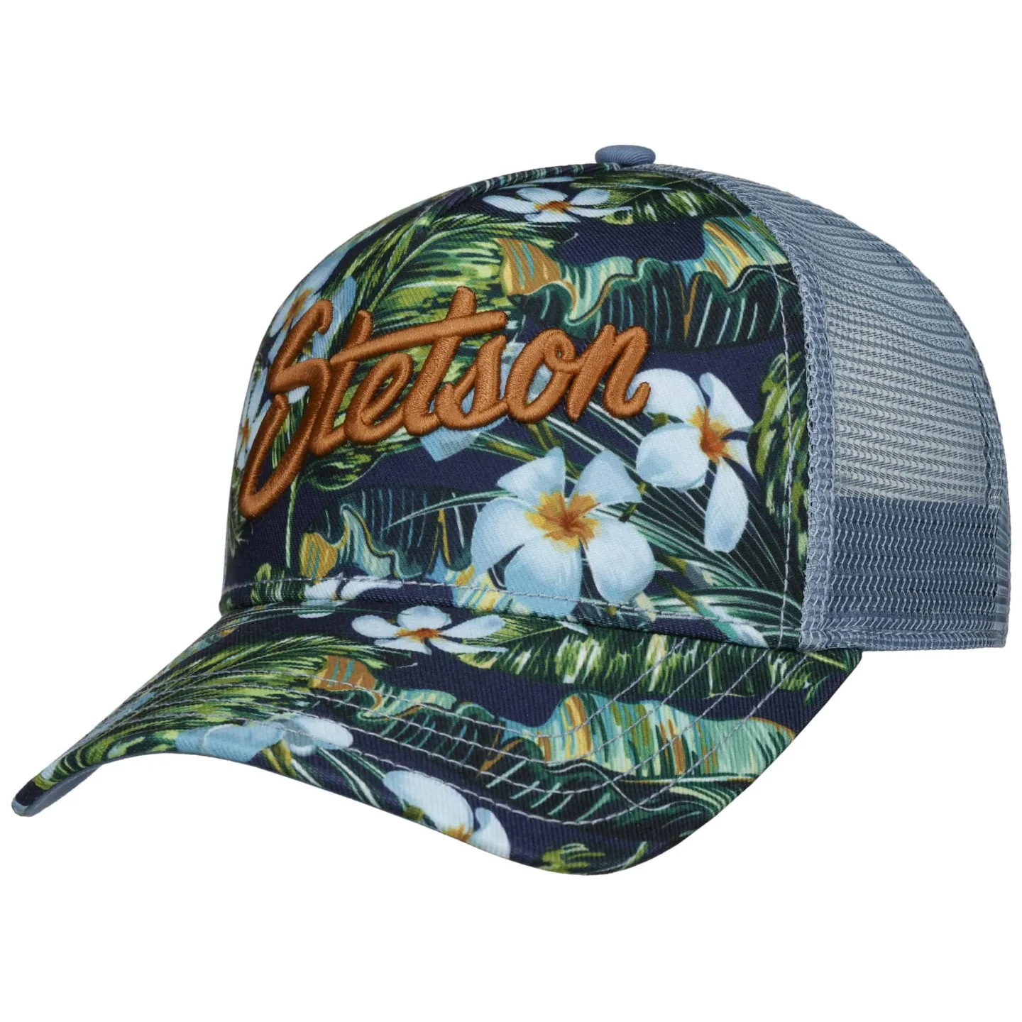 Baseball Trucker Cap Hawaii Flower - Stetson Reference: 23055| Chapellerie Traclet
