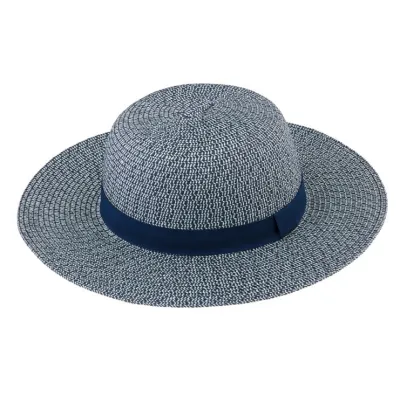 Capeline Stella Paille Papier Marine - Traclet