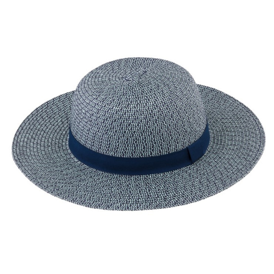 Stella Paper Straw Capeline Navy - Traclet