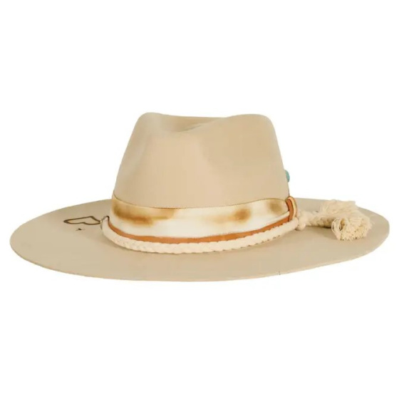Kai Traveller Hat Ivory Felt - American Hat Makers