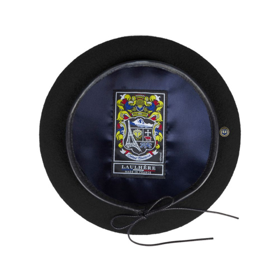 Rosa Black Basque Beret - black - Heritage by Laulhère