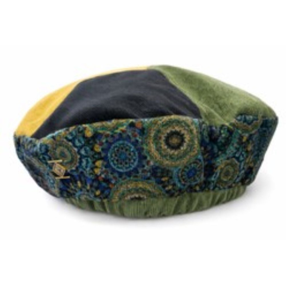 Béret Femme Mandala Cyan - Traclet