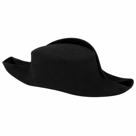 Bicorne Hat plain Wool Felt