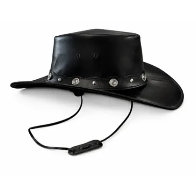 Chapeau Traveller Sampacho  Cuir Noir - Aussie Apparel  Reference : 23114| Chapellerie Traclet
