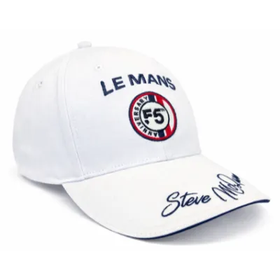 Casquette Baseball Le Mans Steve McQueen Blanche