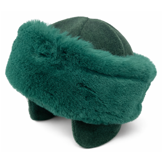 Chamonix Khaki Toque Green Fur