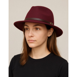 Traveller Hat Altamura Wool Burgundy