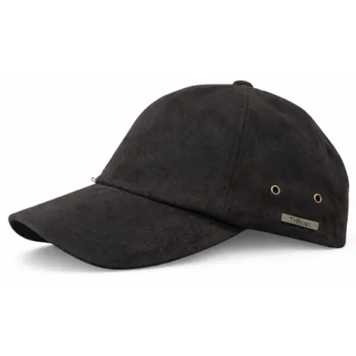 Casquette Baseball Cuir Vieilli Chocolat - Traclet