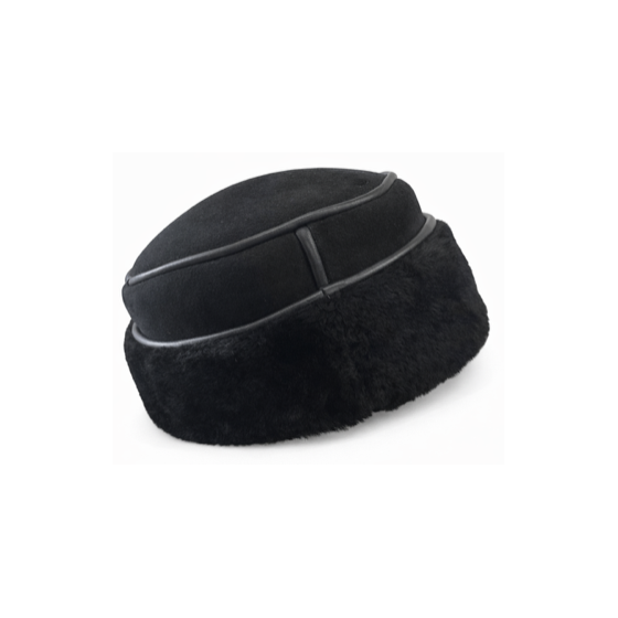 Black Sheepskin Toque - Traclet
