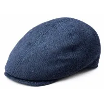 Gatsby Flat Cap Indigo Wool - Traclet  Reference: 23129| Chapellerie Traclet