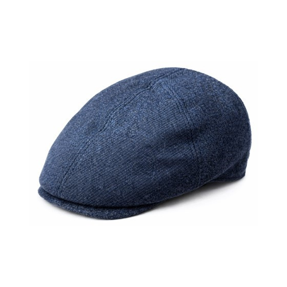 Casquette Plate Gatsby Laine Indigo - Traclet