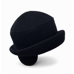 Doubs Wool Ear Flap Hat Black - Balke