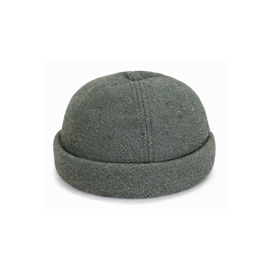 Cooper Olive Wool Docker Beanie - Traclet