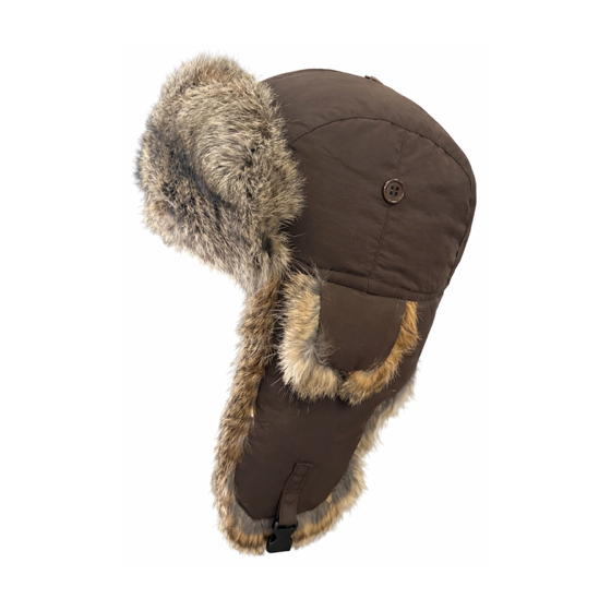 Nera Brown Rabbit Fur Chapka