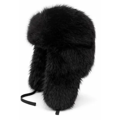 Chapka Fausse Fourrure Noire - Traclet