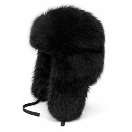 Chapka Fausse Fourrure Noire - Traclet