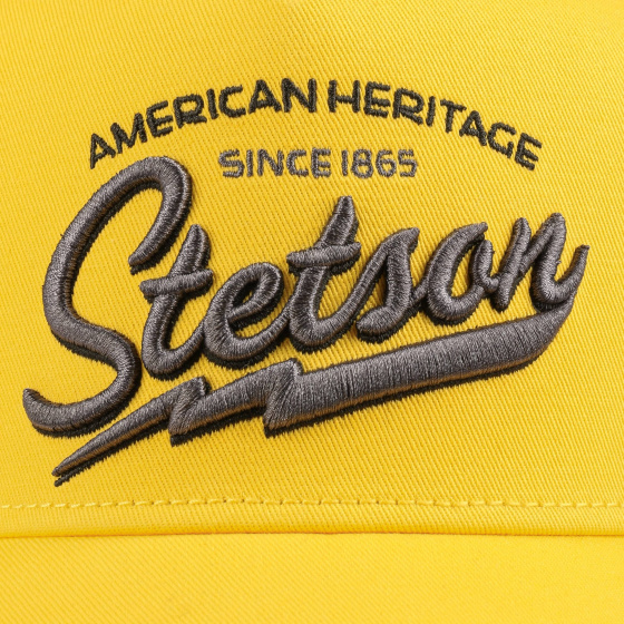 Baseball Trucker American Heritage Yellow Cap - Stetson