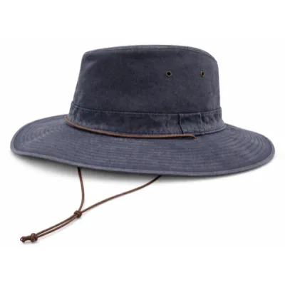 Durban Grignan Cotton Navy Safari Hat - Crambes | Chapellerie Traclet