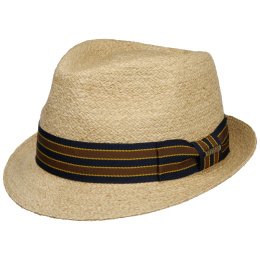 Yescott Natural Straw Trilby Hat - Stetson