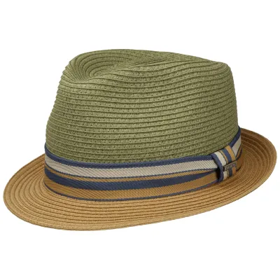 Chapeau Trilby Scriba Toyo Kaki & Beige UPF 40+ - Stetson | Chapellerie Traclet - ref 23218