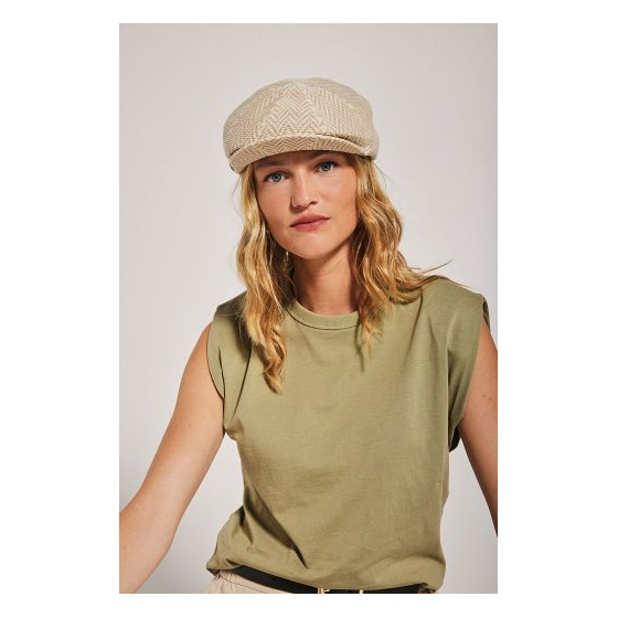 Zintzurrra Cotton Ecru Cap - Laulhère